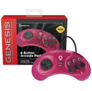 Sega Genesis 6 Button Controller [Limited Run Pink] - Loose - Sega Genesis