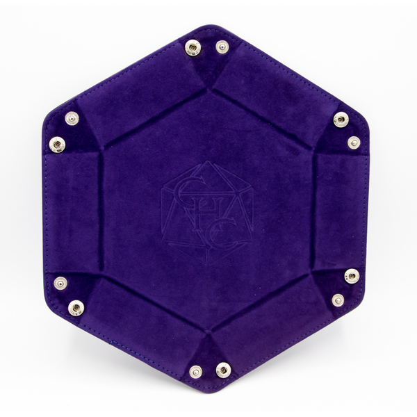 Hexagon Dice Tray - Dark Purple