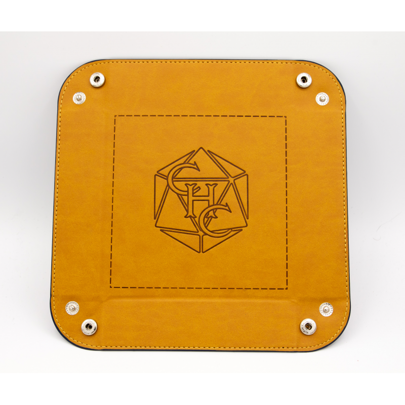 Square Dice Tray - Brown