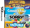 Battleship / Connect Four / Sorry / Trouble - Complete - Nintendo DS