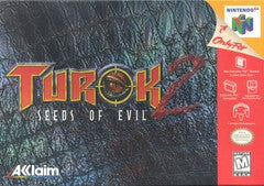 Turok 2 Seeds of Evil [Gray Cart] - In-Box - Nintendo 64