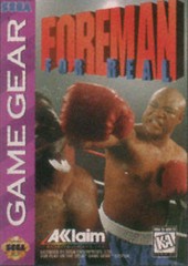 Foreman for Real - Complete - Sega Game Gear