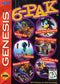 6-Pak [Cardboard Box] - In-Box - Sega Genesis  Fair Game Video Games