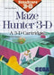 Maze Hunter 3D - Loose - Sega Master System