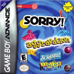 Aggravation / Sorry /  Scrabble Jr - Loose - GameBoy Advance  Fair Game Video Games