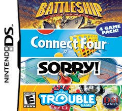 Battleship / Connect Four / Sorry / Trouble - Complete - Nintendo DS  Fair Game Video Games