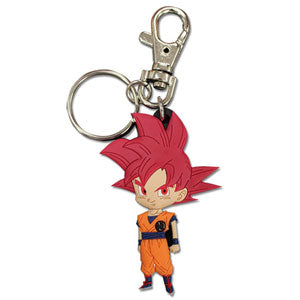 Dragon Ball Super PVC Keychain - Super Saiyan God Goku
