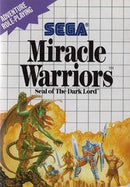 Miracle Warriors - In-Box - Sega Master System  Fair Game Video Games