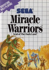 Miracle Warriors - Loose - Sega Master System  Fair Game Video Games
