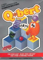 Q*bert [Red Label] - Loose - Atari 2600  Fair Game Video Games