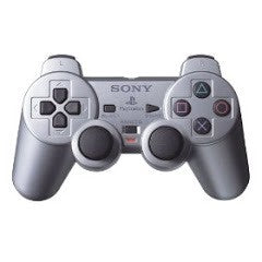 Silver Dual Shock Controller - Loose - Playstation 2  Fair Game Video Games