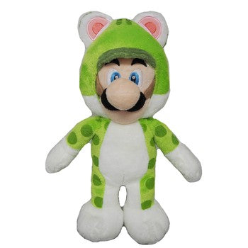 Super Mario 3D World Series Neko Cat Luigi Plush, 10"  Fair Game Video Games