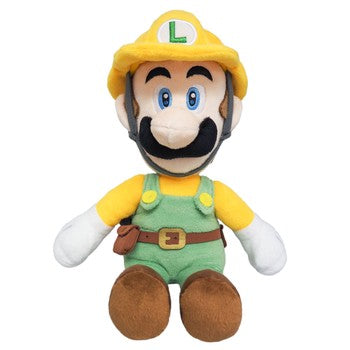 Super Mario Maker 2 Builder Luigi Plush, 10"  Fair Game Video Games