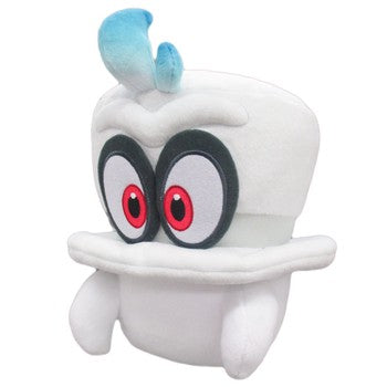 Super Mario Odyssey White Cappy (Normal Form) Plush, 7.5"  Fair Game Video Games