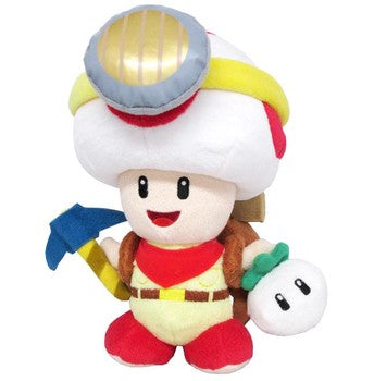 Super Mario Series Captain Toad Standing Plush, 9"  Fair Game Video Games
