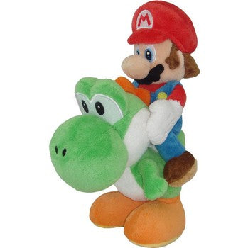 Super Mario Series Mario Riding Yoshi Plush, 8"  Fair Game Video Games